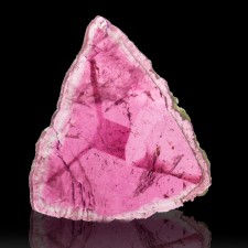 1.6" 31ct LIDDICOATITE TOURMALINE Crystal Slice with 3Point Star Russia for sale 1.6" 31ct LIDDICOATITE TOURMALINE Crystal Slice with 3Point Star Russia for sale