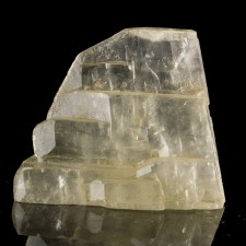 3.7" SeeThru Clear Step CALCITE Crystal +MARCASITE Inclusions Picher OK for sale 3.7" SeeThru Clear Step CALCITE Crystal +MARCASITE Inclusions Picher OK for sale
