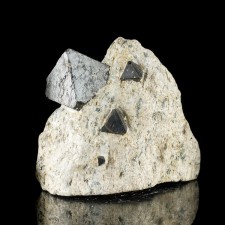 2.5" Shiny Octahedral MAGNETITE Crystals to 1.2" in Matrix Australia for sale 2.5" Shiny Octahedral MAGNETITE Crystals to 1.2" in Matrix Australia for sale