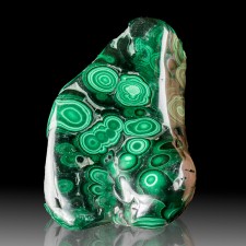 4.4" Polished Bulls Eye MALACHITE w-Light+Dark Concentric Circles Congo for sale 4.4" Polished Bulls Eye MALACHITE w-Light+Dark Concentric Circles Congo for sale