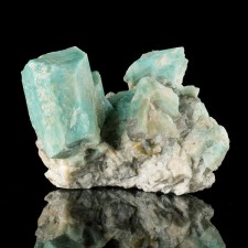 4.1" Lustrous AMAZONITE Crystal Cluster Rich Turquoise Color Colorado for sale 4.1" Lustrous AMAZONITE Crystal Cluster Rich Turquoise Color Colorado for sale