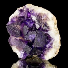 4.7" Purple-Violet FLUORITE Sharp Shiny Cubic Crystals to 1.9" Illinois for sale 4.7" Purple-Violet FLUORITE Sharp Shiny Cubic Crystals to 1.9" Illinois for sale
