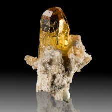 1.4" SeeThrough Gem Clear Sherry TOPAZ Sharp .8" Crystal on Matrix Utah for Sale 1.4" SeeThrough Gem Clear Sherry TOPAZ Sharp .8" Crystal on Matrix Utah for Sale