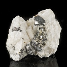 1.9" Metallic Silver CARROLITE Brilliant Crystals to 10mm Kambove Congo for sale 1.9" Metallic Silver CARROLITE Brilliant Crystals to 10mm Kambove Congo for sale