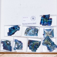Wholesale Flat 8 pieces Hoppered Native BISMUTH Crystals England @$11 for sale Wholesale Flat 8 pieces Hoppered Native BISMUTH Crystals England @$11 for sale