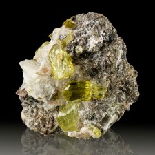 2.7" Matrix Specimen w-Fine Gemmy GOLDEN APATITE Crystals to .6" Mexico for sale 2.7" Matrix Specimen w-Fine Gemmy GOLDEN APATITE Crystals to .6" Mexico for sale