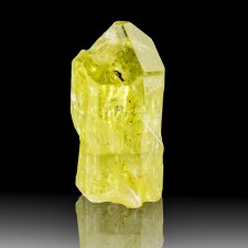 1.3" Sharp Lemon Yellow Gemmy APATITE Shiny Terminated Crystal Morocco for sale 1.3" Sharp Lemon Yellow Gemmy APATITE Shiny Terminated Crystal Morocco for sale