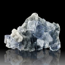 3.7" Gem Clear Glassy Lt.Blue FLUORITE Crystals w-Quartz Jaimina Spain for sale 3.7" Gem Clear Glassy Lt.Blue FLUORITE Crystals w-Quartz Jaimina Spain for sale