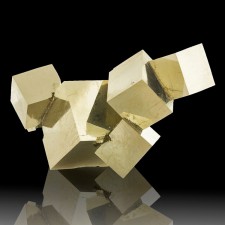 6 Cubic Crystals of MirrorBright Brassy Golden PYRITE 4.4"Cluster Spain for sale 6 Cubic Crystals of MirrorBright Brassy Golden PYRITE 4.4"Cluster Spain for sale