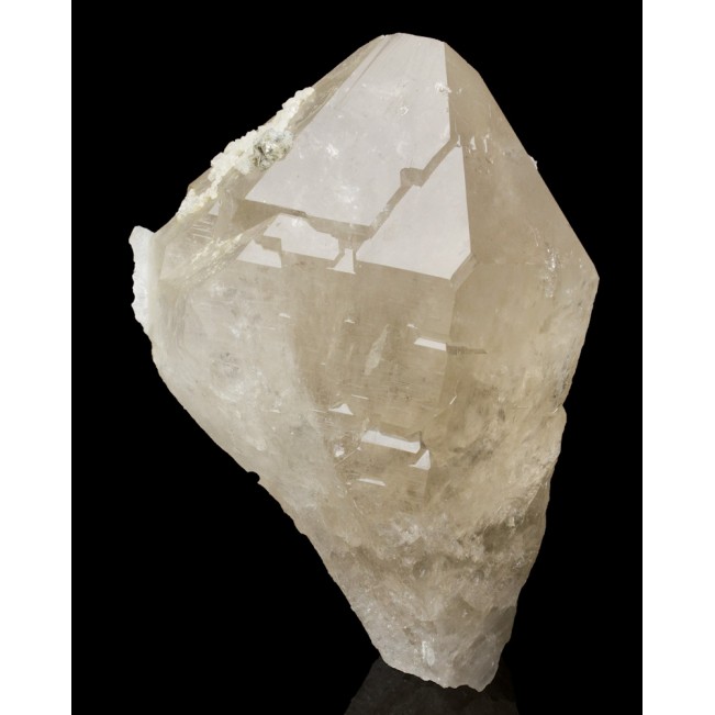7.5" CLEAR QUARTZ TimeLine ChiselTip Terminated Crystal +Calcite Brazil for sale