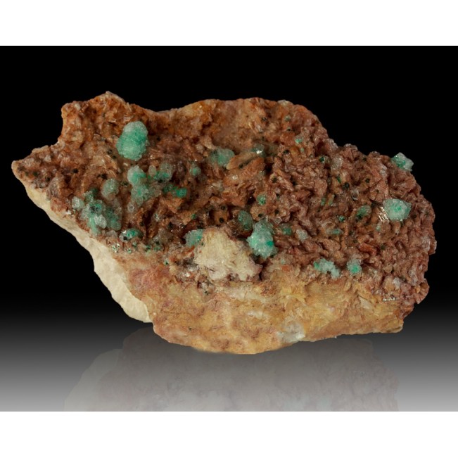 4.7" Turquoise Blue ROSASITE Bright Sparkly Crystals w-SELENITE Morocco for sale