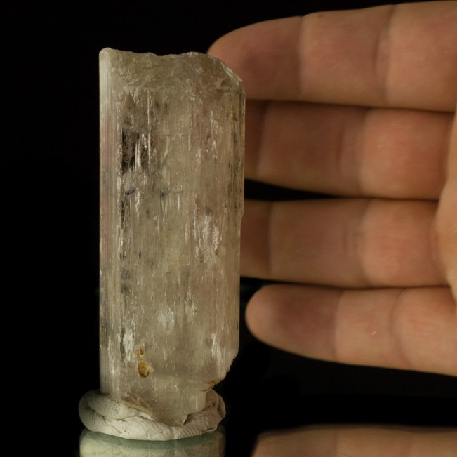 3.7" 850ct Water Clear SPODUMENE Gemmy Terminated Crystal Afghanistan for sale