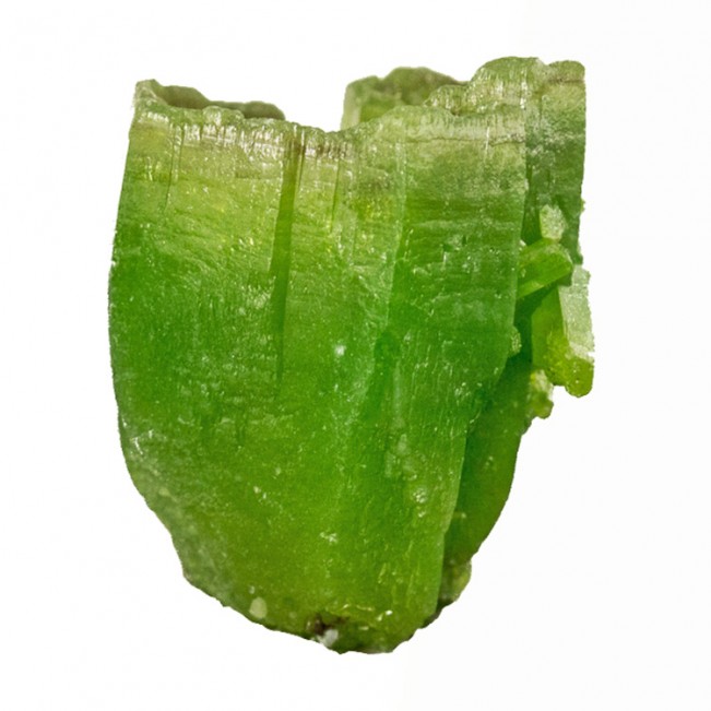0.8" Kelly Green PYROMORPHITE 3 Large Deeply Hoppered Crystals China for sale