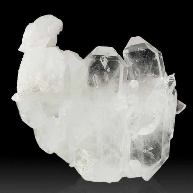 4" SharpGemmy FADEN QUARTZ Crystal Group w/Multiple WhiteLines Pakistan for sale