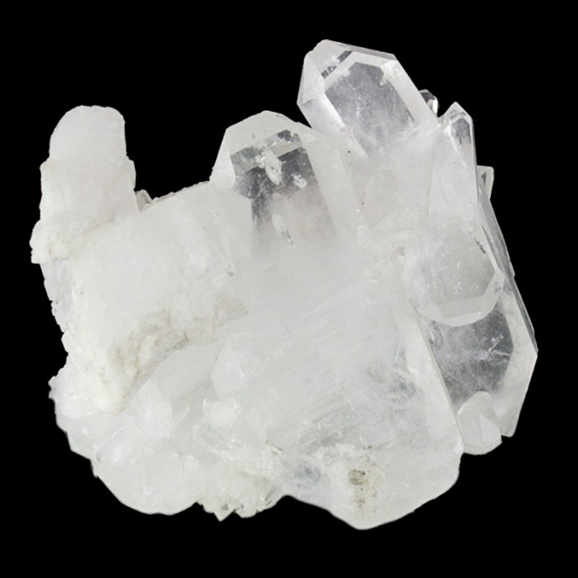 4" SharpGemmy FADEN QUARTZ Crystal Group w/Multiple WhiteLines Pakistan for sale