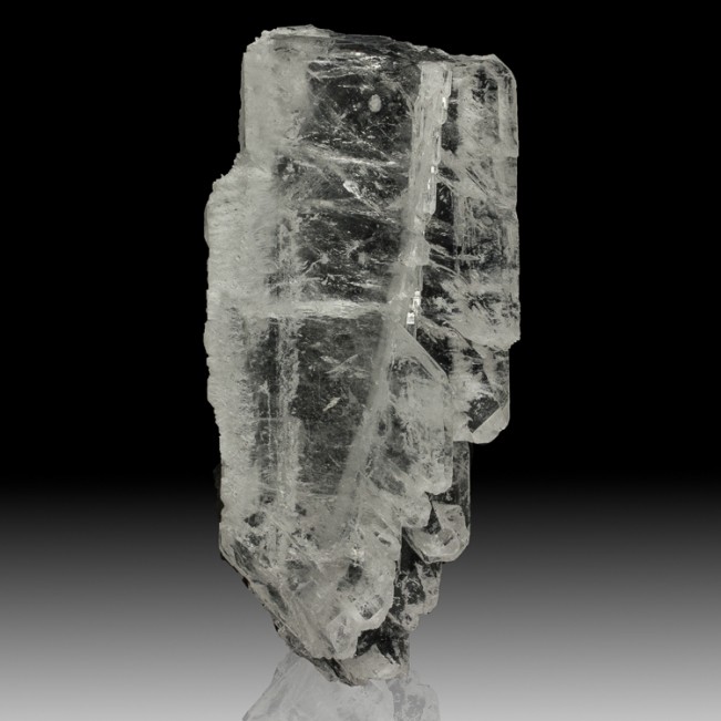 5.3" Water Clear FADEN QUARTZ Crystal Sharp White Bubble Line Pakistan for sale