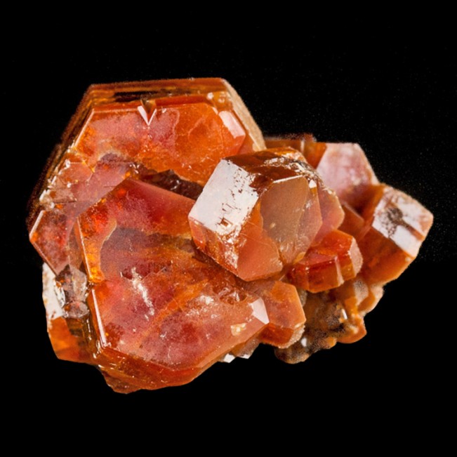 1" Vivid Deep Red VANADANITE Sharp Crystals to .7" w/Endlichite Morocco for sale