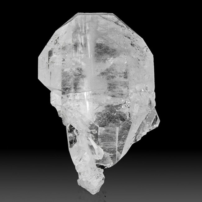 3.4" Gem Clear FADEN QUARTZ Crystal Sharply Defined White Line Pakistan for sale