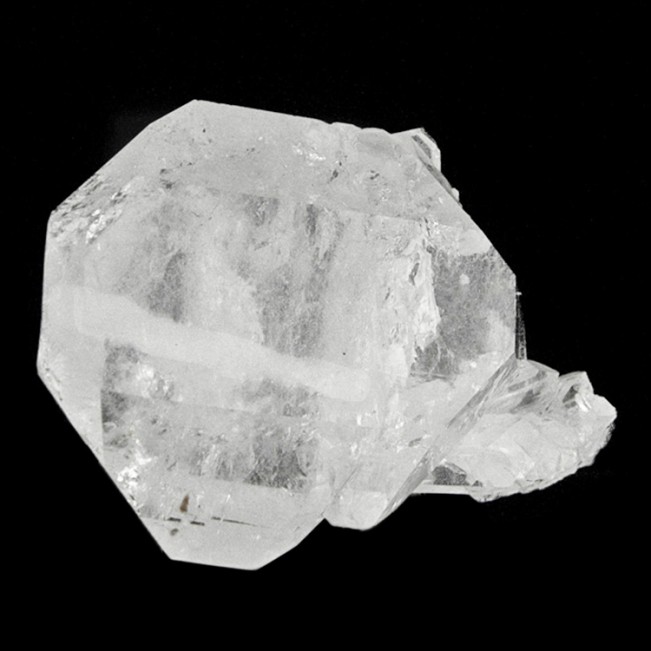 3.4" Gem Clear FADEN QUARTZ Crystal Sharply Defined White Line Pakistan for sale