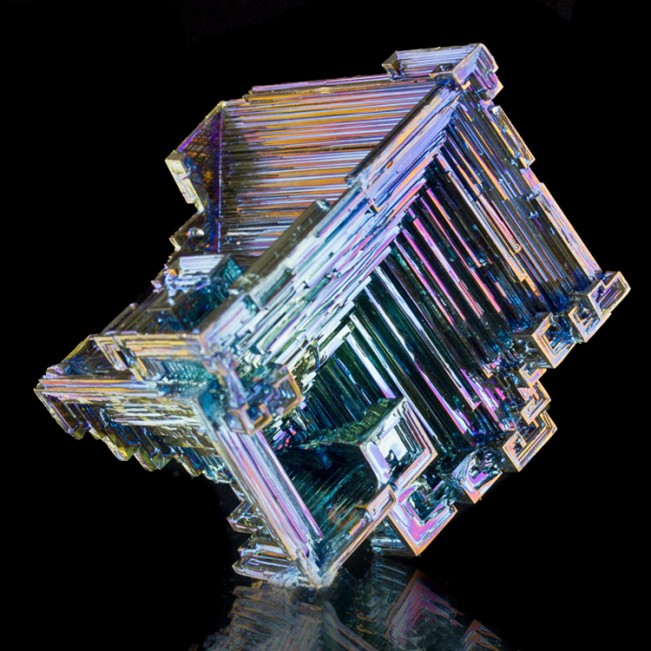 1.9" Hoppered BISMUTH Crystals Brite Metallic BlueMagentaSilver England for sale