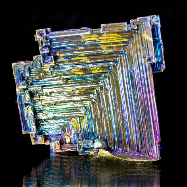 1.9" Hoppered BISMUTH Crystals Brite Metallic BlueMagentaSilver England for sale