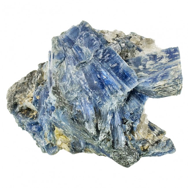 5.8" Bright New Denim Blue KYANITE Big Wide Lustrous Crystals Brazil for sale