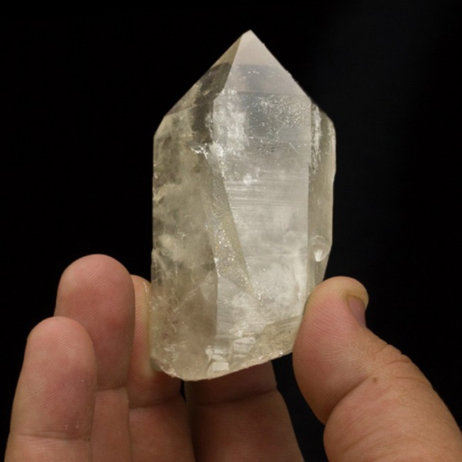 3.3" SMOKY PHANTOM QUARTZ Crystal with White Clay Phantom Inside Brazil for sale