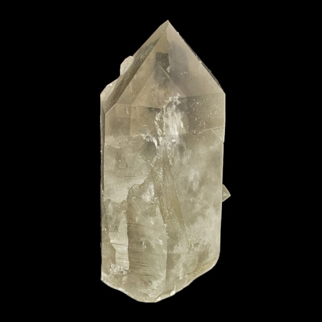 3.3" SMOKY PHANTOM QUARTZ Crystal with White Clay Phantom Inside Brazil for sale