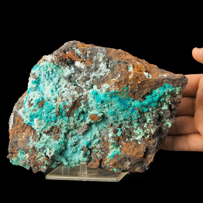 8.7" DRUZY CHRYSOCOLLA Fabulous Turquoise Color Sparkling Crystals Peru for sale