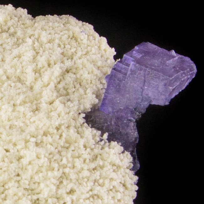 8.2" Creamy White BARITE w/Blue PHANTOM FLUORITE Crystals Elmwood TN for sale
