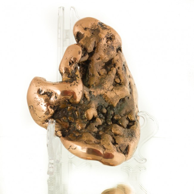 4.8" 2.7LB Polished COPPER NUGGET Unusual Donut Shape w/Hole Michigan for sale