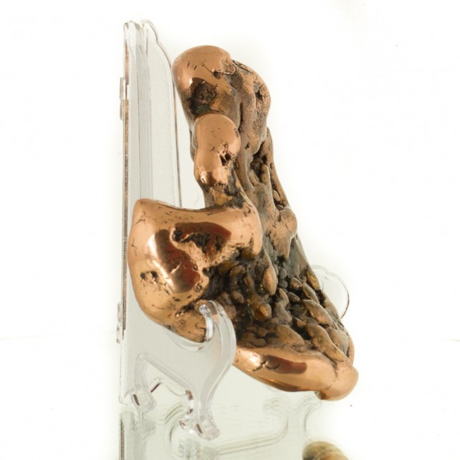 4.8" 2.7LB Polished COPPER NUGGET Unusual Donut Shape w/Hole Michigan for sale