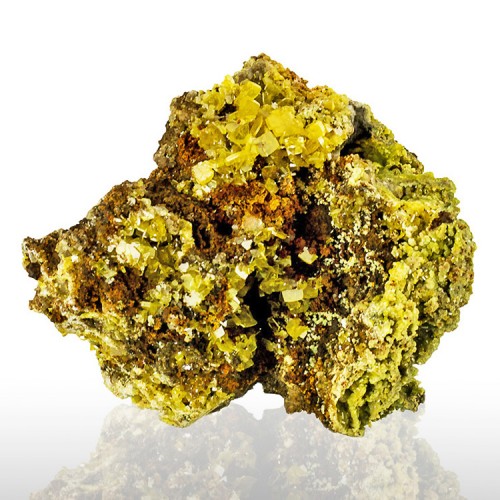 3.9" Gem Clear Tabular Yellow WULFENITE Cryst...