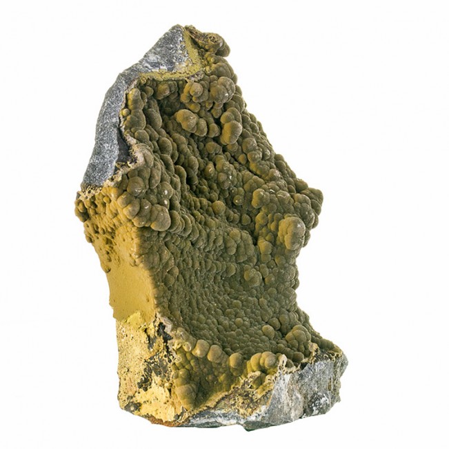 4.6" Dark Green MOTTRAMITE SoftVelvety Botryoidal Crystal Mounds Mexico for sale