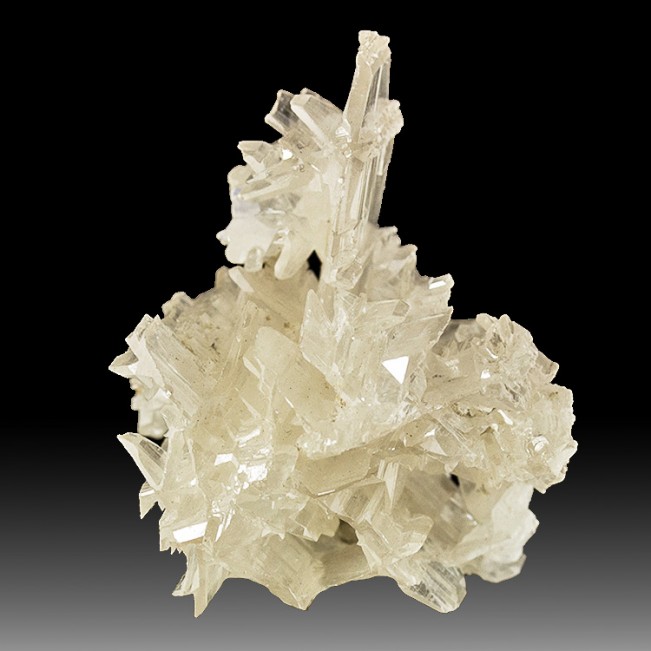 1.3" RETICULATED "SNOWFLAKE" CERUSSITE Clear Sixling Twin Crystals Iran for sale