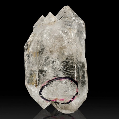 3.2" Clear DblTerminated ENHYDRO QUARTZ w/Air...