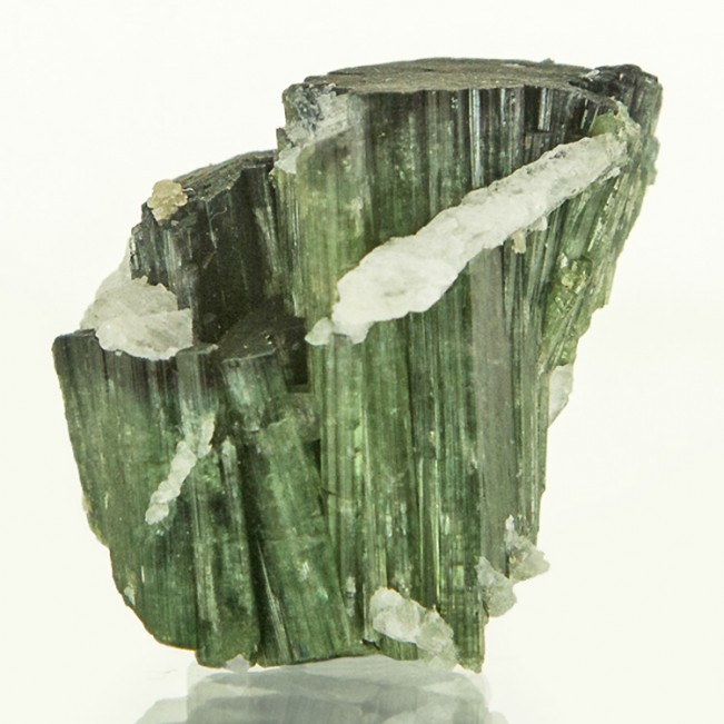 1.1" 74ct Green w/DarkGreen Cap ELBAITE TOURMALINE Crystal Group Brazil for sale