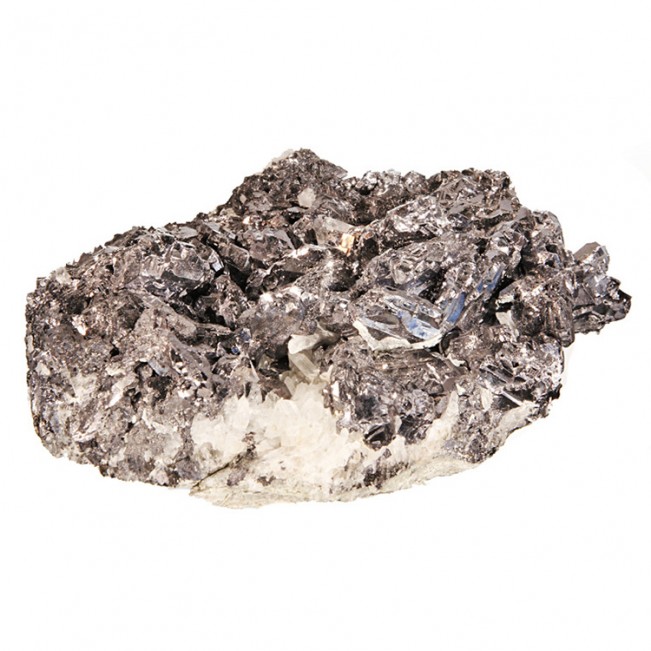 5.0" Bright Silvery GALENA w/Sharp QUARTZ-Bulgaria for sale