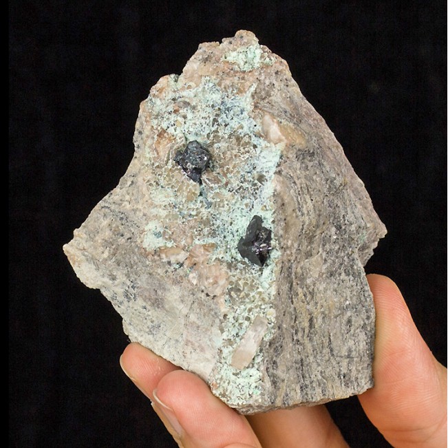 2.9" ShinyOctahedral CUPRITE SharpMetallic Crystals w/Chrysocolla Congo for sale