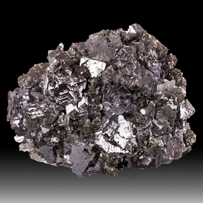4.7" GALENA Crystals w/SPHALERITE MirrorBrite Silvery Crystals Bulgaria for sale