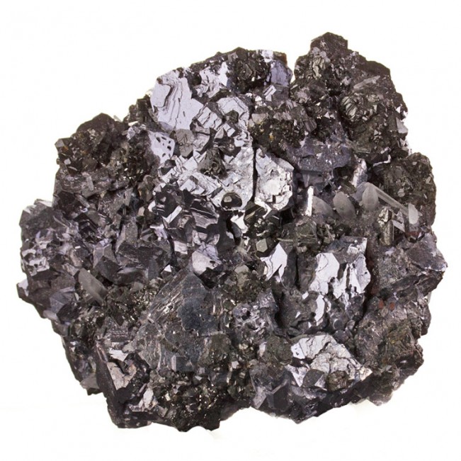 4.7" GALENA Crystals w/SPHALERITE MirrorBrite Silvery Crystals Bulgaria for sale