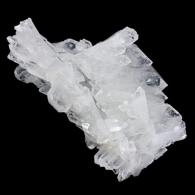 4.8" ComplexClear FADEN QUARTZ Multi Crystal Cluster Pakistan No Damage for sale