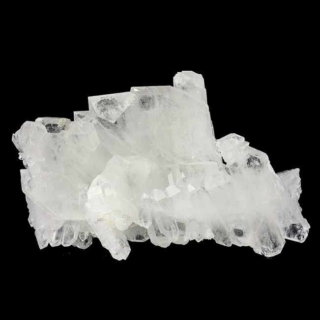 4.8" ComplexClear FADEN QUARTZ Multi Crystal Cluster Pakistan No Damage for sale