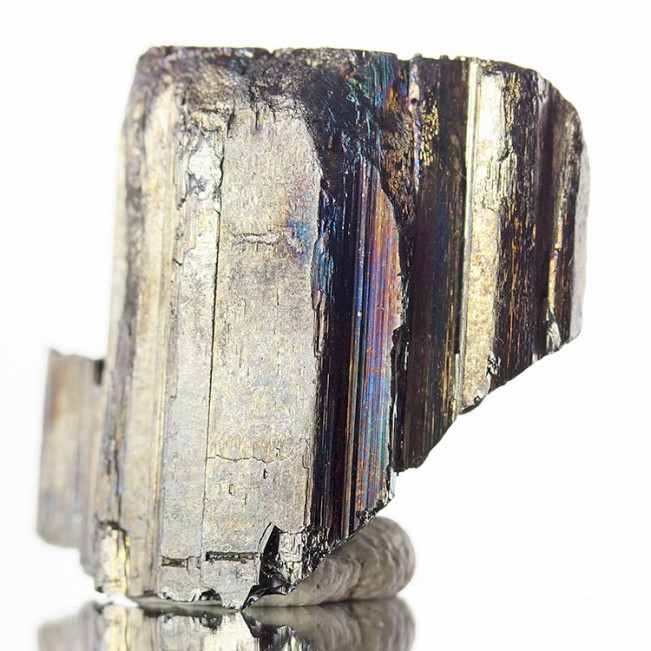 1.1" Brilliant BOURNONITE Sharp Silver Gray Terminated Crystal-China-for sale
