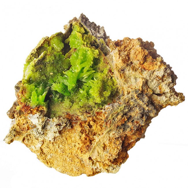 4.3" Flashy Green PYROMORPHITE Crystals Sharp Undamaged Daoping M China for sale