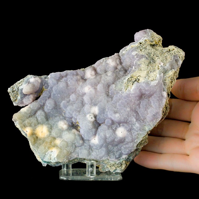 5.8" Purple SMITHSONITE w/Pink Spots Smooth Botryoidal Hemispheres MEX for sale