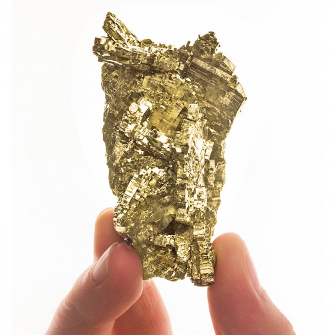 2.8" Brilliant Shiny Brassy PYRITE Pseudo Marcasite Crystals Nanasivik for sale