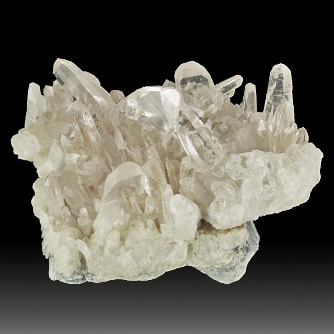 2.8" Sharp WaterClear V-Twinned JAPAN-LAW QUARTZ Crystal on Matrix Peru for sale