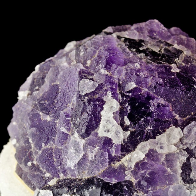 4" Cluster of 3 Purple FLUORITE Crystals on Sparkly White Quartz China for sale
