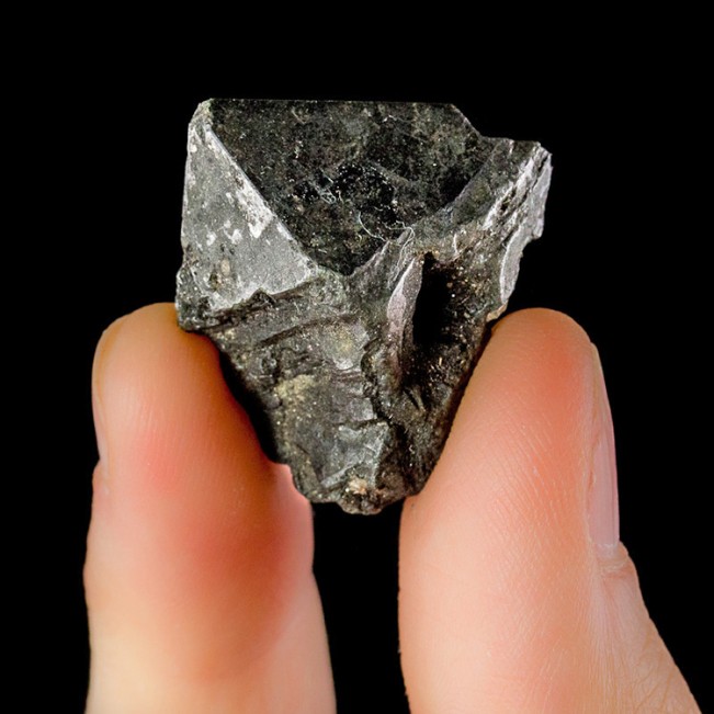 1.1" Well Formed Black Octahedral ALABANDITE Complete Crystal Tanzania for sale
